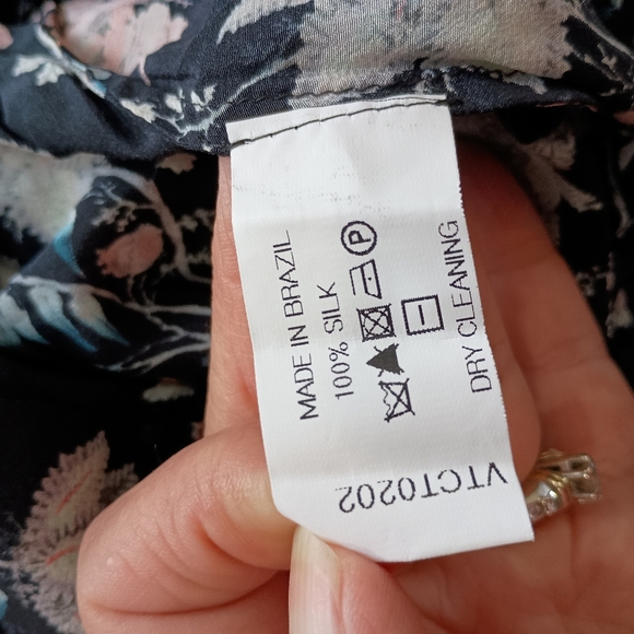 Adriana Degreas Black Floral Silk Midi Skirt - Picture 9 of 10